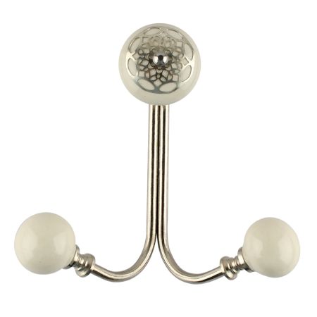 Cream Strewn Flat Wired Hooks Online